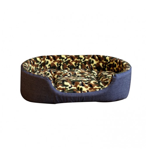 RUILI - TION PP Cotton Soft Flannelette Large Beds for Small Pet House Camouflage Green